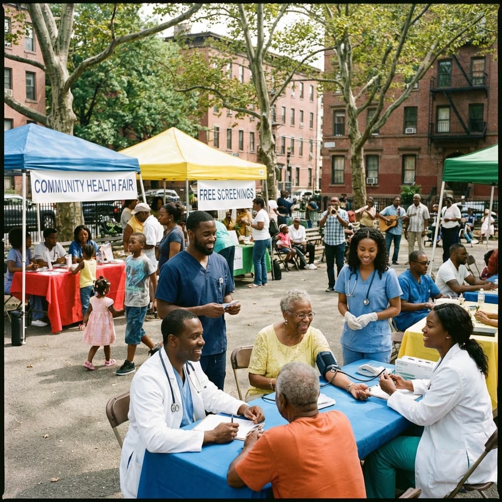 Annual Health Fair providing free screenings.